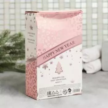 Набор Your magic winter, гель для душа, аромат шампанского, 250 мл; соль для ванны, 150 г, розовый букет