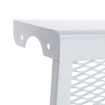 УЦЕНКА Экран на чугунный радиатор "Лидер", 490х610х150 мм, 5 секций, металлический, белый