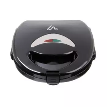 УЦЕНКА Электровафельница LuazON LT- 12, 750 Вт, тонкие вафли, антипригарное покрытие, черный