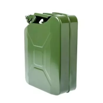 УЦЕНКА Канистра стальная вертикальная TOPAUTO, 20 л, крышка с фиксатором