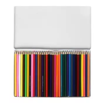 УЦЕНКА Карандаши 36 цветов в металлическом пенале заточенные