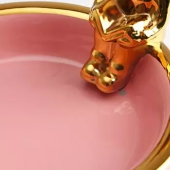 УЦЕНКА Конфетница керамическая «Юми», 23×23×15 см, цвет розовый