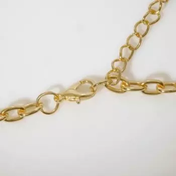 УЦЕНКА Кулон "Цепь" замок, цвет золото, 50см