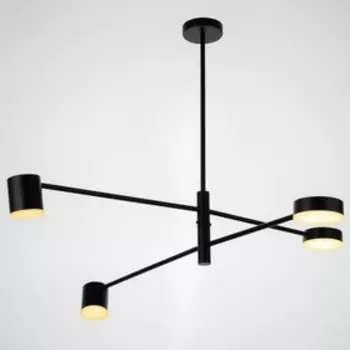 УЦЕНКА Люстра "Ингель" 4хLED черный 143х143х64 см