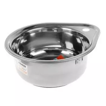 УЦЕНКА Мойка кухонная Accoona AB4539, врезная, круглая, толщ. 0.6мм, 450х390х165 мм, глянец