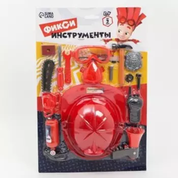 УЦЕНКА Набор инструментов ФИКСИКИ "Фикси Инструменты с каской" 15 предметов