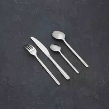 УЦЕНКА Набор столовых приборов Magistro, 24 предмета, цвет серебряный