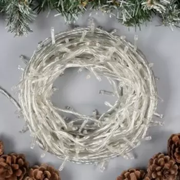 УЦЕНКА НИТЬ, 20 м, Н.С. LED-200-220V, 8 режимов, ЖЕЛТЫЙ