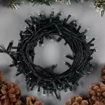 УЦЕНКА НИТЬ, 7 м, Н.Т. 180 ламп,220V, контр. 8 режимов, БЕЛЫЙ