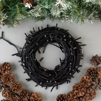 УЦЕНКА НИТЬ уличная, Д: 20 м, Н.Т., LED-200-220V, 8 режимов, СИНИЙ