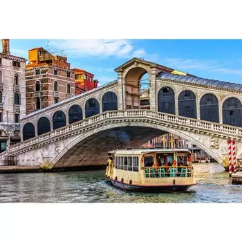 УЦЕНКА Палитра. Холст с красками 40х50 см.в кор. 20 цв "Мост Риальто" ХК-0937