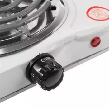 УЦЕНКА Плитка электрическая LuazON LHP-003, спираль, 2х1000 Вт, провод 65 см, d = 2 х 13 см