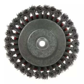 УЦЕНКА Щетка металлическая для УШМ ЛОМ, крученая проволока, "чашка", М14, 150 мм