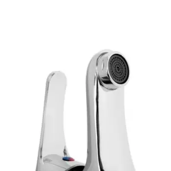 УЦЕНКА Смеситель для раковины ZEIN Z70350152, картридж керамика 35 мм, с подводкой, хром