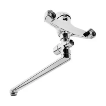 УЦЕНКА Смеситель для ванны ZEIN Z0252, картридж керамика 35 мм, с душевым набором, хром