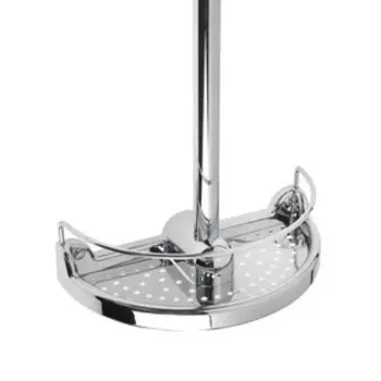 УЦЕНКА Стойка душевая Accoona A401, с пластиковой полочкой, хром