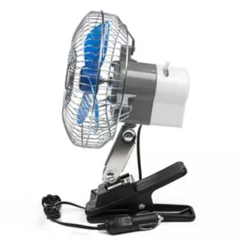 УЦЕНКА Вентилятор автомобильный AVS Comfort 8043, 12 В 6", металл, серебристый