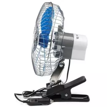 УЦЕНКА Вентилятор автомобильный AVS Comfort 8048, 12 В 8", металл, серебристый