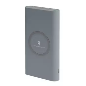 УЦЕНКА Внешний аккумулятор LuazON 8000 мАч, USB, microUSB, Type-C, беспроводная зарядка,МИКС