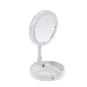 УЦЕНКА Зеркало LuazON KZ-09, подсветка, настольное, 30 × 16 × 16 см, увеличение х 10, USB