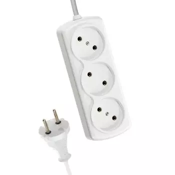 Удлинитель КОСМОС YKsm1.5m-3g(6A)S, 3х1.5м, 6А,IP20, ПВС 2х0.75