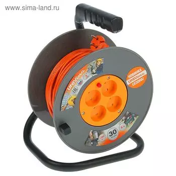 Удлинитель на катушке UNIVersal ВЕМ-250, 4х30 м, ПВС 2х0.75 мм2