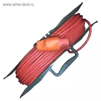 Удлинитель на рамке GLANZEN, 1 розетка, 20 м, ПВС 2*0.75, ER-20-001