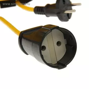 Удлинитель на рамке "СОЮЗ" 481S-5105, 1 розетка, 50 м, 6 А, 1300 Вт