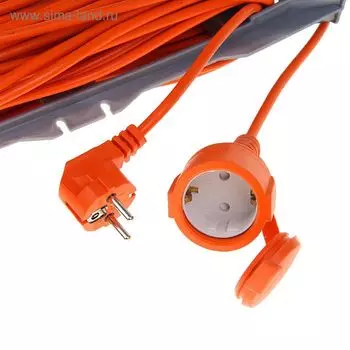 Удлинитель на рамке UNIVersal УШ-10, 20 м, с з/к, ПВС 3х0.75, IP54, розетки с защ. крышкой