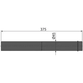 Удлинительная часть для подвода воды к унитазу Alcaplast M147