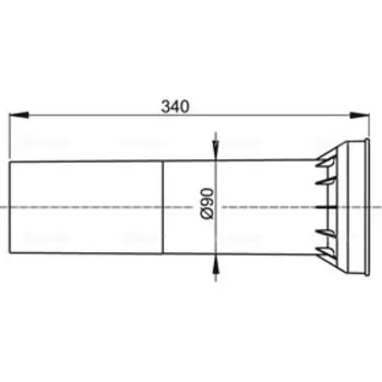 Удлинительная часть для стока воды к унитазу Alcaplast M148