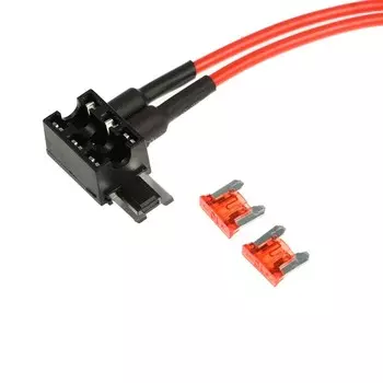 Удлинитель предохранителя двойной, микро, 10 А, провод 15 см