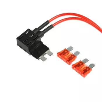 Удлинитель предохранителя двойной, стандарт 10 А, провод 15 см