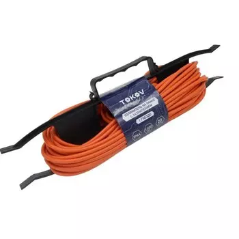 Удлинитель-шнур на рамке TOKOV ELECTRIC,1х20м,с з/к,6А,IP44,3х0.75, с защ.кр,TKE-SR20-075-Z