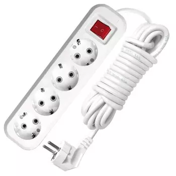 Удлинитель UNIVersal 9631991 4х5м, 13А, IP20, ПВС 3х1