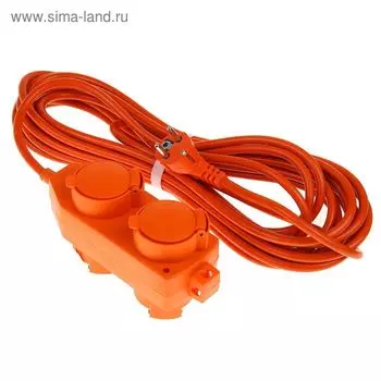 Удлинитель UNIVersal У16-040, 10 м, 4гн., с заземл., ПВС 3х1.5, IP44, розетки с защ. крышкой