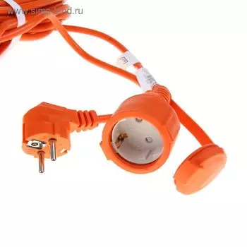 Удлинитель UNIVersal УШ-10, 10 м, с заземлением, ПВС 3х0.75, IP54, розетки с защ. крышкой