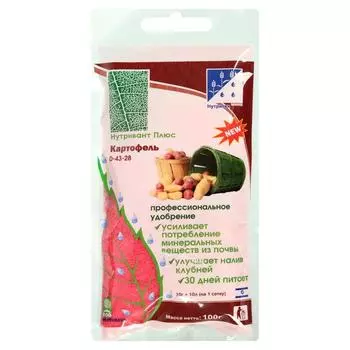 Удобрение «Нутривант Плюс» Картофель 0-43-28, профессиональное,100 г