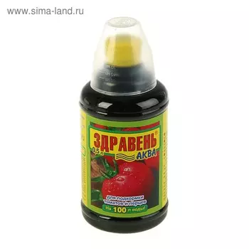 Удобрение Здравень-аква для томатов и перцев, с мерным стаканчиком, 0,5 л