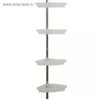 Угловая полка 4-х ярусная, размер 135 - 260 см