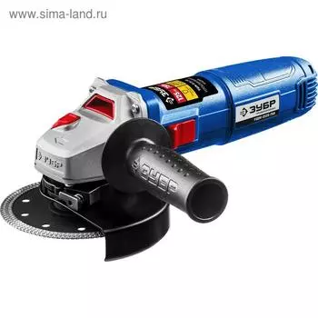 Угловая шлифмашина «ЗУБР» УШМ-П125-750, 750 Вт, 11000 об/мин, d=12522.2 мм, М14
