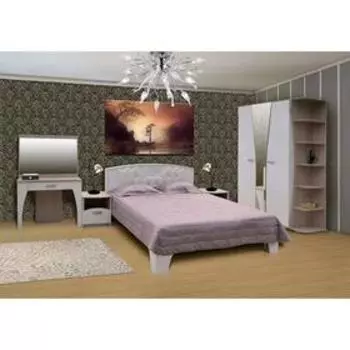 Угловое завершение «Виолетта», 550 × 280 × 2250 мм, цвет ясень шимо светлый