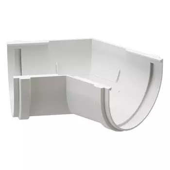 Угол водосточного желоба DCKE PREMIUM, 135, цвет пломбир