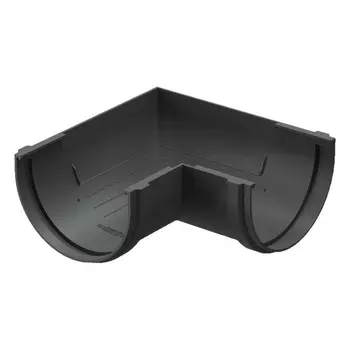 Угол водосточного желоба DCKE PREMIUM, 90, цвет графит