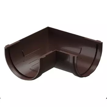 Угол водосточного желоба DCKE PREMIUM, 90, цвет шоколад