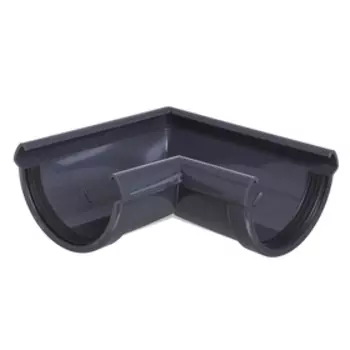 Угол водосточного желоба DCKE LUX, 90°, цвет графит