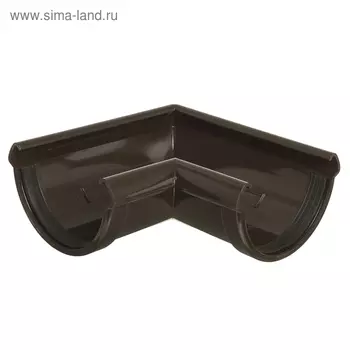 Угловой элемент желоба DCKE LUX, 90°, цвет шоколад