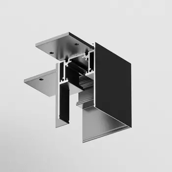 Угловой коннектор для накладной трековой системы Technical TRX010CL-21B, 8,2х6х8,2 см, цвет чёрный