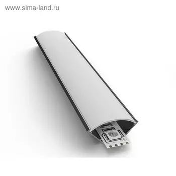 Угловой профиль Apeyron Electrics для светодиодной ленты, широкий, алюминий, рассеиватель, 2 м