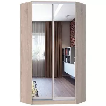 Шкаф – купе угловой «Хит – У – 22 – 4 – 55», с зеркалом, 110011002200 мм, цвет дуб сонома